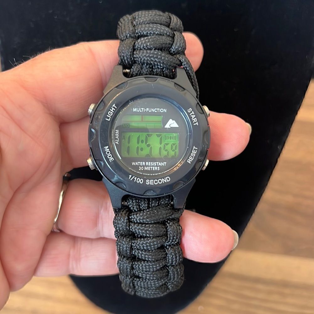 Men’s Parachute Cord Multi-Function Watch